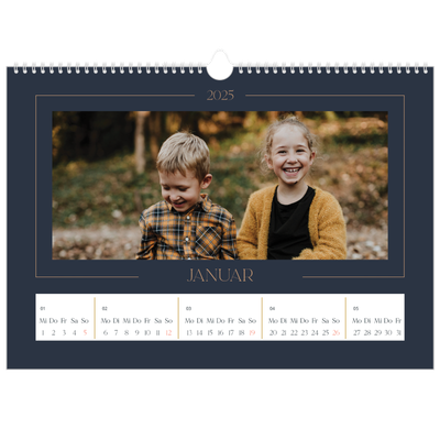 Fotokalender A3 — Preußisch Blau [Januar]