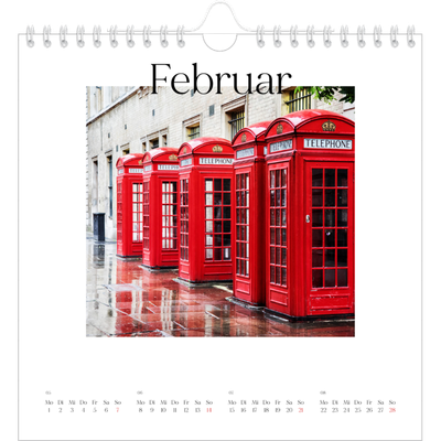 Jahreskalender Quadratisch — Mein Reisebericht [Februar]
