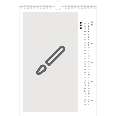 Fotokalender A4 (20 x 30 cm) — Gestalte deine eigenen Produkte [Marsch]