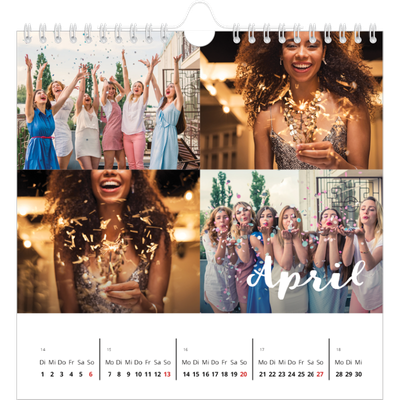 Jahreskalender Quadratisch — Monat [April]