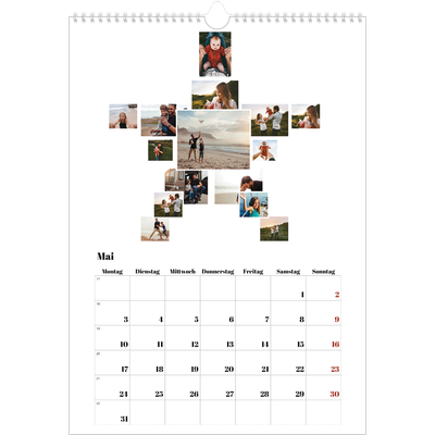 A3 Jahreskalender — Collage shapes [deckblatt]