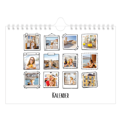 Fotokalender A5 — Scrapbook-Schnappschüsse [deckblatt]
