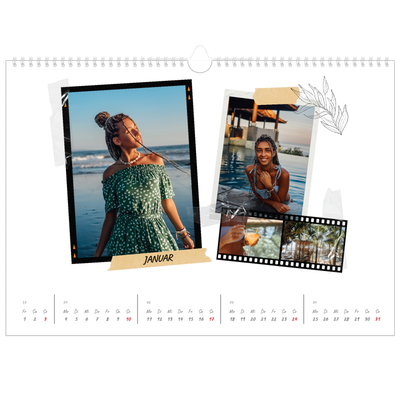 Fotokalender A3 — Scrapbook-Flair [Januar]