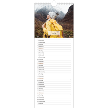 Küchenkalender (15 x 40 cm) — Klassischer Kalender