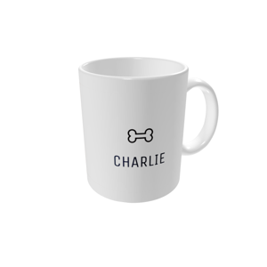 Tasse bedrucken — Welpenporträt