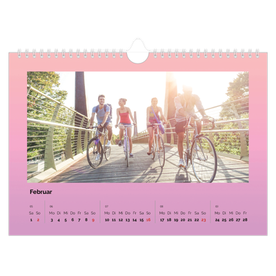 Fotokalender A4 — Pastelltöne [Februar]