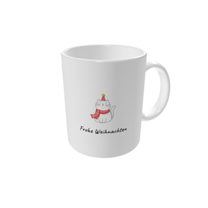 Tasse bedrucken — Weihnachtliche Katzen