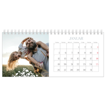 Tischkalender — Blumenmotiv