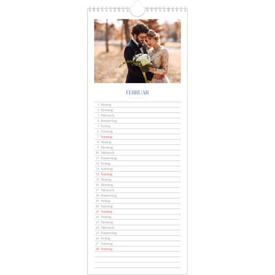 Küchenkalender  — Kobalt Klassik [Februar]