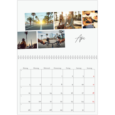 Fotokalender A4 doppelt (30 x 40 cm) — Städtereise [April]