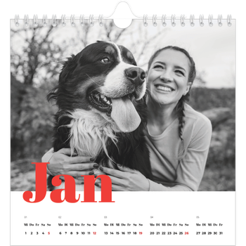 Fotokalender Quadratisch — Kräftige Farben