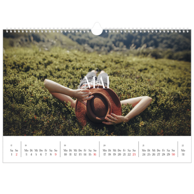 Fotokalender A3 — Endloses Entfliehen [Mai]
