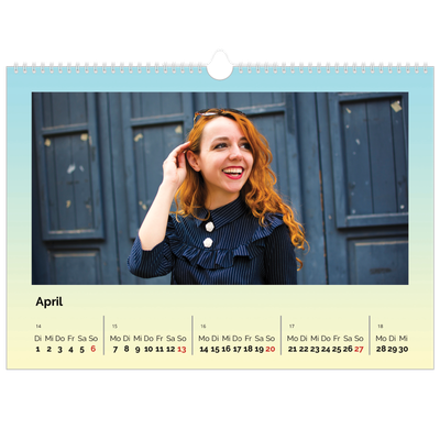 Fotokalender A3 — Pastelltöne [April]