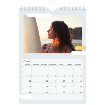 Fotokalender A5 — Sanfte Farbtöne [Marsch]