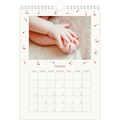Fotokalender A4 (20 x 30 cm) — Kleine Kirsche [Februar]