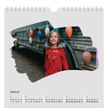Fotokalender Quadratisch — Pinselstriche