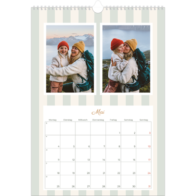 A3 Jahreskalender — Schrift und Streifen [deckblatt]