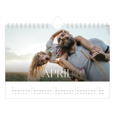 Fotokalender A5 — Zwölf große Monate [April]