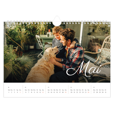 Fotokalender A4 — Handgeschriebener Monat [deckblatt]