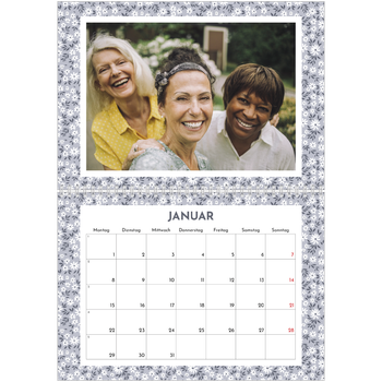 Fotokalender A4 doppelt — In voller Blüte