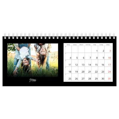 Tischkalender — Schwarzes [deckblatt]