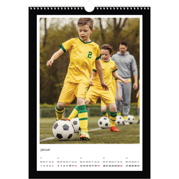 Fotokalender A3 — Schwarzer Rahmen