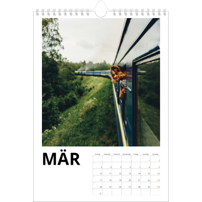 Fotokalender A4 (20 x 30 cm) — Datum groß [Marsch]