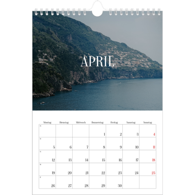 Fotokalender A4 (20 x 30 cm) — Endloses Entfliehen [April]