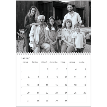 Fotokalender A4 doppelt — Fokus