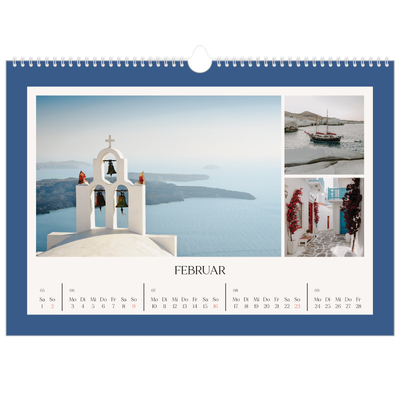 Fotokalender A3 — Klassische Farben [Februar]