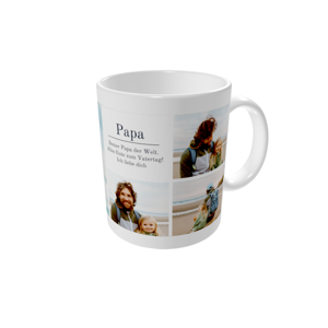 Tasse bedrucken — Nachricht für Papa