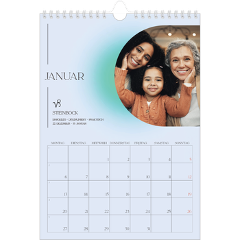 Fotokalender A4 — Astrologie Farbverlauf