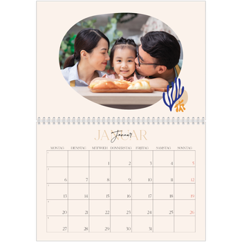 Fotokalender A4 doppelt — Verspielte Korallen