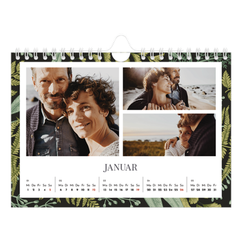 Fotokalender A5 — Blumiger Hintergrund