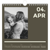 Jahreskalender Quadratisch — Modern und kräftig [April]