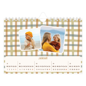 Fotokalender A5 — Retro-Muster