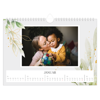Fotokalender A4 — Floraler Akzent