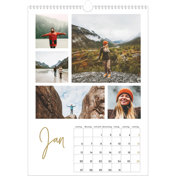 Fotokalender A3 — Handgeschrieben