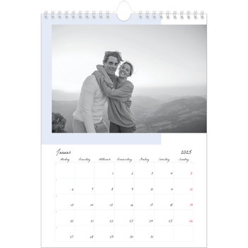 Fotokalender A4 — Farbige Rahmen