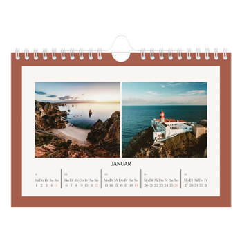 Fotokalender A5 — Klassische Farben