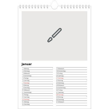 Fotokalender A4 — Gestalte deine eigenen Produkte