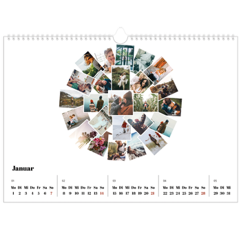 Fotokalender A3 — Collage shapes