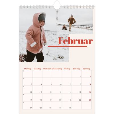 Fotokalender A4 (20 x 30 cm) — 90er Nostalgie [Februar]