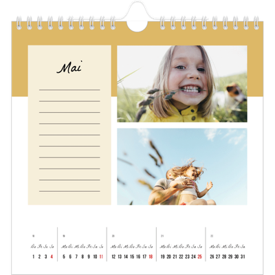 Jahreskalender Quadratisch — Listen Kalender [deckblatt]