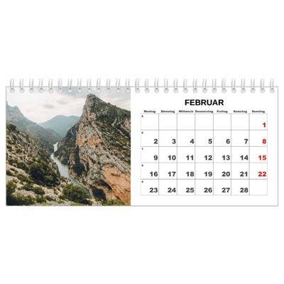 Tischkalender — Schlichtes Foto [Februar]