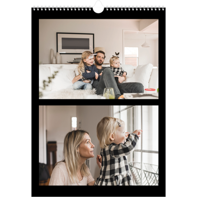 A3 Jahreskalender — Schwarzer Rand oben [deckblatt]