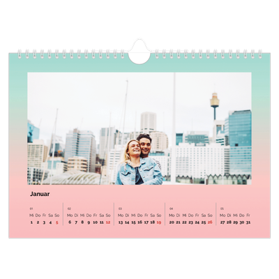 Fotokalender A4 — Pastelltöne [Januar]