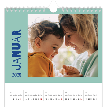 Fotokalender Quadratisch — Farbenfroh wie du
