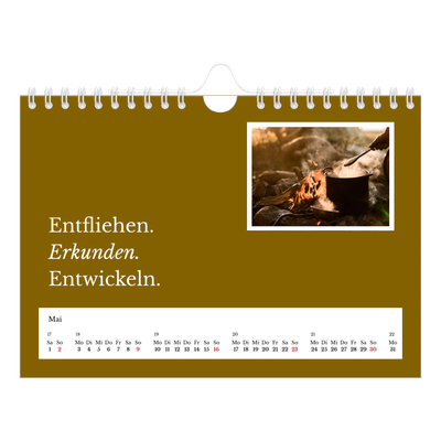 Fotokalender A5 — Redaktionelle Erde [Mai]