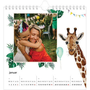 Fotokalender Quadratisch — Wasserfarbentiere